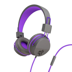 JBuddies Studio On-Ear Kids Wired Type-C Headphones Graphite/Violet